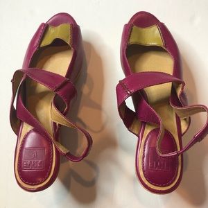 NWOT Frye Blair Slingback 3.5” wooden platform